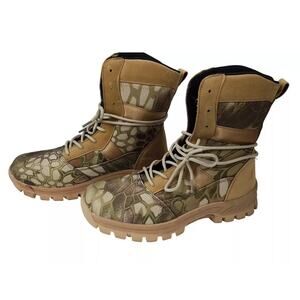 Unbranded Men's Camouflage Durable Outdoor Hiking Military Combat Boots Size 8.5